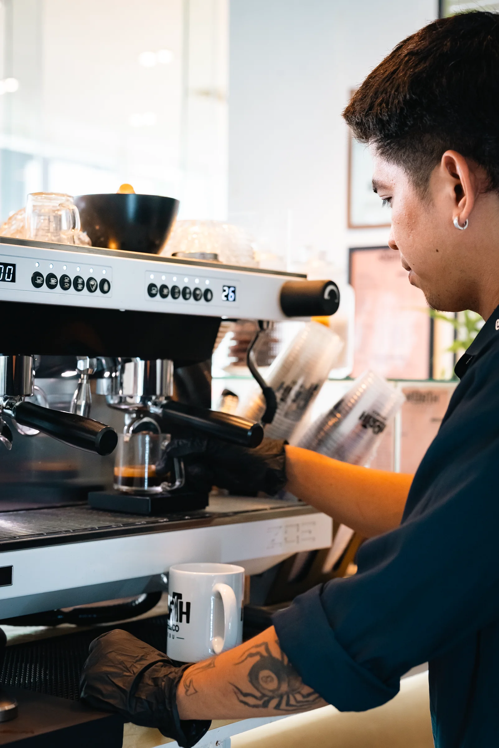 North Café barista at work
