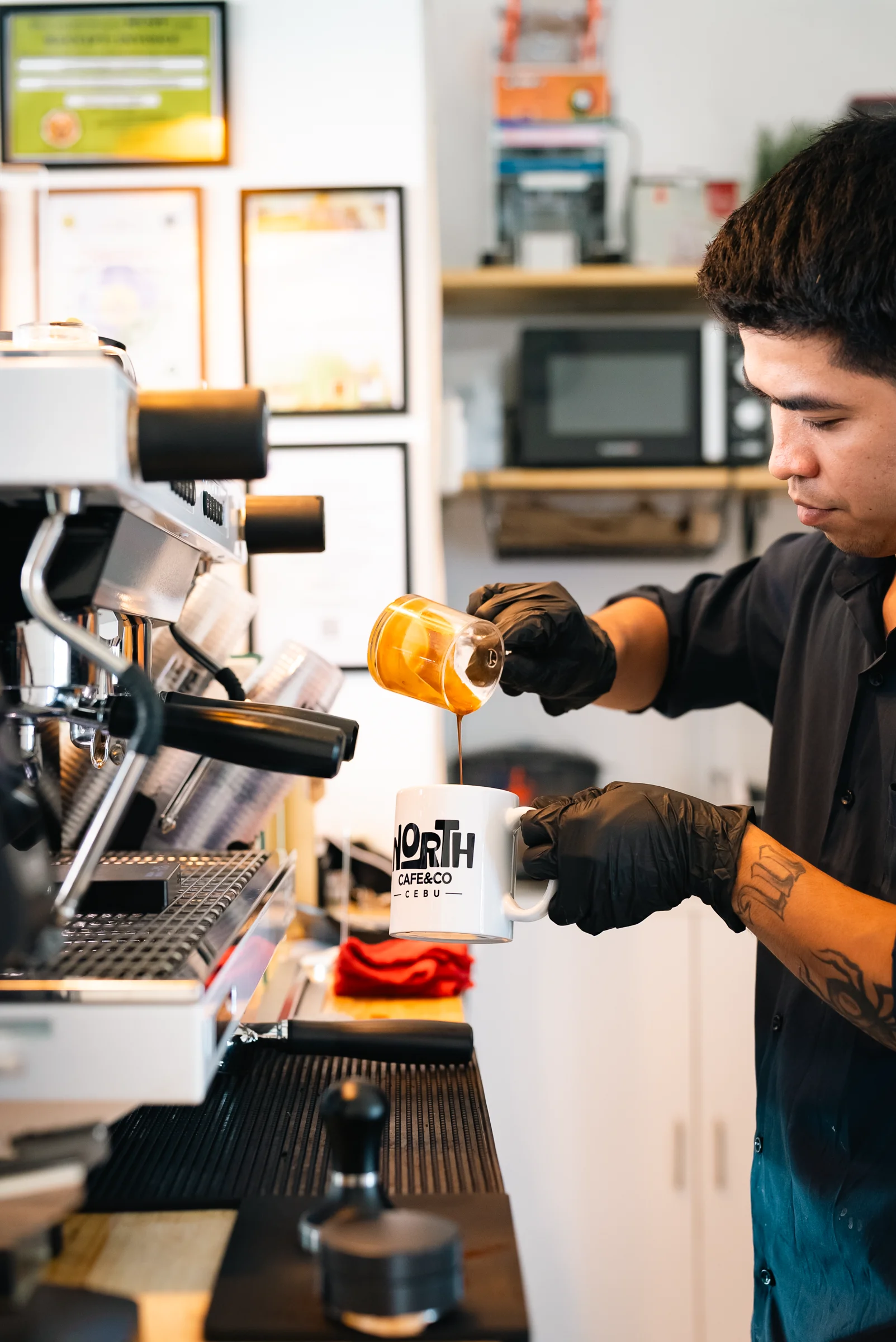 North Café barista at work